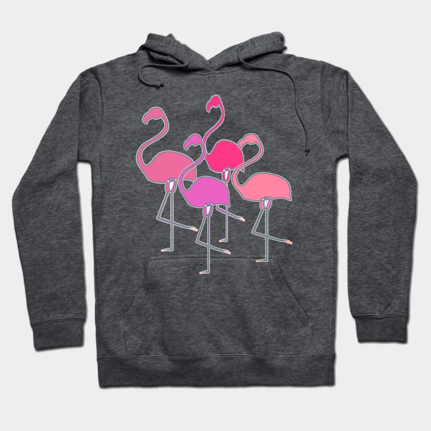 Can't Stop Flamingos-a-Go-Go Hoodie by cnamejj